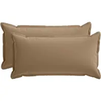 vidaXL Kussen met kussen HOUTEN 2 st Taupe Polyester