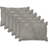 vidaXL - Kussensloop - 6 - pcs - HOUTEN - Lichtgrijs - 50 - x - 80 - cm