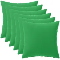 vidaXL Kussensloop 6 st HEERLEN Groen 30 x 30 cm Polyester