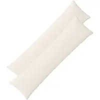 vidaXL Kussensloop 2 st ALMELO Crèmekleurig 40 x 145 cm corduroy