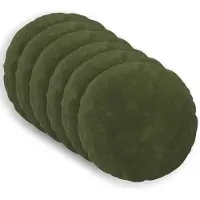 vidaXL - Kussensloop - 6 - pcs - HEERLEN - Groen - Ø - 50 - cm - Microfiber - Fleece