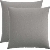vidaXL Kussensloop 2 st HEERLEN Wolkgrijs 65 x 65 cm Stof