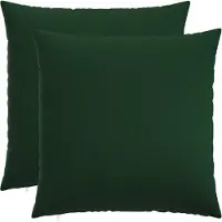 vidaXL Kussensloop 2 st HEERLEN Donkergroen 70 x 70 cm Stof