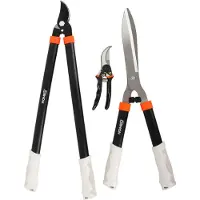 Green>it Garden Snoeiset 3-delig - Takkenschaar, Heggenschaar & Snoeischaar - Tuingereedschap Set