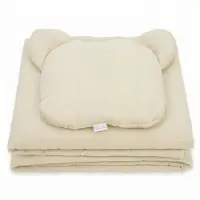 Kerstin Baby Muslin Dekentje & Kussen Set 50x75cm Premium Ivory