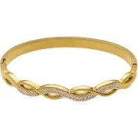 Lucardi Armband 'Statement' goud / transparant