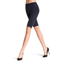 Falke Bike eenkleurig materiaal half ondoorzichtig 130 DEN legging dames blauw - maat M
