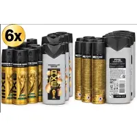 Axe - SET - Marshmallow Smoke - 6x 150 ml Deo Spray & 6x Douchegel 225 ml - Fine Fragrance Collection - Marshmallow Smoke FIFA Limited Edition