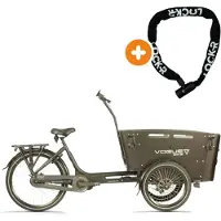 Vogue Carry 3 Bafang Max - Elektrische Bakfiets - 20 inch - 250W motor - Actieradius tot 80 km - 8 versnellingen - Hydraulische schijfremmen - Zwart