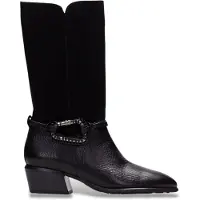 Hispanitas Dames Leren laarzen Verona zwart (40), Leer, 3 tot 5 cm, Geen, Casual PHI254298