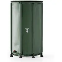 Merkloos Regenton - Opvouwbaar - 500 liter - PVC met deksel - Ø 80 x 98 cm