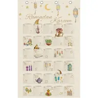 Famanu - Wandkalender Ramadan - Houd belangrijke data georganiseerd - Duurzaam materiaal - Onbekend kleur - Onbekend aantal stuks