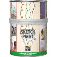 Magpaint SketchPaint Transparant glans 500 ml – whiteboardverf voor muur, deur en meubel