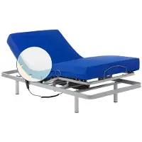 Dripio Verstelbaar bed met traagschuimmatras, 80x190 cm, waterdicht