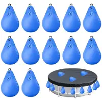 Selius 12 stuks zwembadafdekgewichten, waterzak pvc, 35 x 24 cm