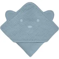 Lionelo Muslin Hooded Baby Towel - 100% katoenen mousseline - Geen irritatie - Praktisch formaat