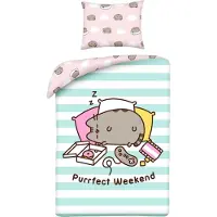 Halantex SP. z.o.o. Pusheen dekbedovertrek Purfect weekend 140 x 200 cm Katoen