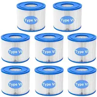 Merkloos 8 Stuks Filter VI voor Zwembad en Spa
