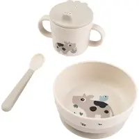 Done by Deer - Foodie First Meal Set Suction - Tiny Farm Sand
