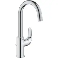 Dripio Wasbakarmatuur, 31 cm, chroom, met pop-up afvoer, EcoJoy