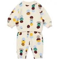 HEMA Babykledingset sweatstof abstract ecru