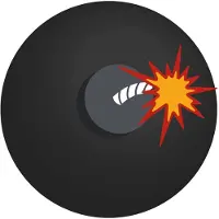 Brabo Training Bal Emoji Zwart 1 St. - hockeybal - zwart