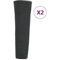 vidaXL Heaterhoezen piramidevormig 2 st 86x47x241 cm 420D oxford stof