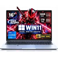 Ninkear N16 Pro - 16 inch laptop - Intel Core i7-12700H - 16GB DDR4 - 1TB SSD - 2.5K QHD 120Hz - 100% sRGB - 5500mAh - Intel Arc - Windows 11