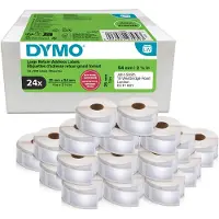 Dymo originele LabelWriter adreslabels voor retouren | 25 mm x 54 mm | 24 met elk 500 labels (12.000 zelfklevende etiketten) | Geschikt voor de LabelWriter labelprinters | Gemaakt in Europa