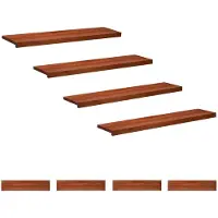 vidaXL Trapmatten 8 st Bruin 110 x 30 x 2 cm Massief beukenhout