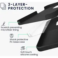 Kwmobile hoes met 2x screenprotectors voor Samsung Galaxy S23 – screenprotector van gehard glas – draadloos opladen – zwart
