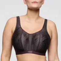 PrimaDonna Sport The Game Voorgevormde Sport Bh 6000516 Smokey Taupe - maat EU 75F / FR 90F