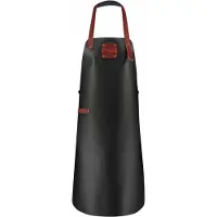 Witloft - Craft Leren Schort Kids Vintage Zwart/Cognac