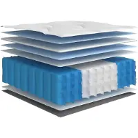 vidaXL Pocketveringmatras middelhard 100x220 cm