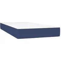 vidaXL Pocketveringmatras medium 120x190x20 cm stof blauw