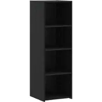 vidaXL Highboard Zwart eiken 40 x 41 x 124 cm Bewerkt hout