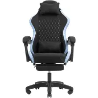 Mars Gaming MGC-X, gaming stoel, 120 kg, bekleed zitvlak, beklede rugleuning, 190 cm, zwart