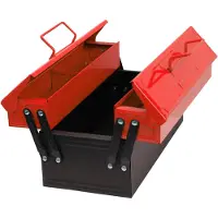 Corvus Metalen gereedschapskisten, rood