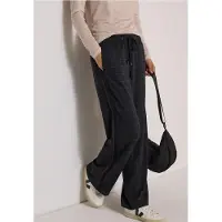 Cecil Dames Wide Leg broek met ruitpatroon en tape-detail - Blauw - M