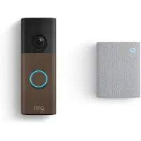 Ring Videodeurbel op batterij (nieuwste generatie) - met Chime - Matte Mocha