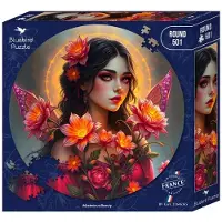 Blue Bird Mysterious Beauty Puzzel Rond 501 stukjes