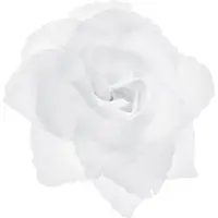 Party Deco trouwauto bloemen - Bruiloft - wit - rozen -24x stuks - 9 cm - just married - Feestdecoratievoorwerp