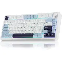 Aula F75 HE - Licht Blauw - Gaming Toetsenbord – Hall Effect Magnetic Switches – Rapid Trigger – 75% – RGB – Hot-Swappable - Dragon King Magnetic Switch