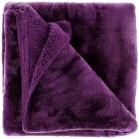 Unique living - Plaid Torvah - 150x200cm - Dark Purple