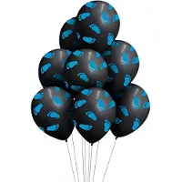 Partyxplosion Ballonnen - Ballon - Gender reveal - Babyshower - Geboorte versiering jongen - Feest decoratie - Latex - blauw - 8 stuks