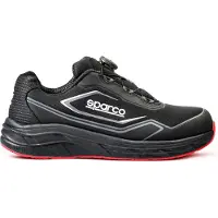Sparco Teamwork+ Rotor Werkschoenen S1PS - Zwart/Rood - Maat 42