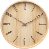 Karlsson Rama Wandklok | Ø30cm | Light hout