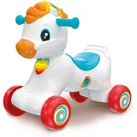 Clementoni Schommel - - Schommelpaard 3 in 1 - Meerkleurig - Interactief - 12 maanden tot 3 jaar