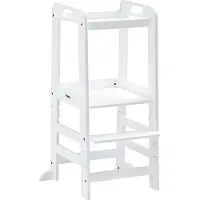 Hauck Learn N Explore - Leertoren - Opstapje - FSC Mix Gecertificeerd Beukenhout - White