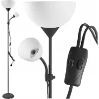 Virone URLAR staande lamp, 175 cm, max. 25W (E27), max. 40W (E14), 4 stuks (zwart)